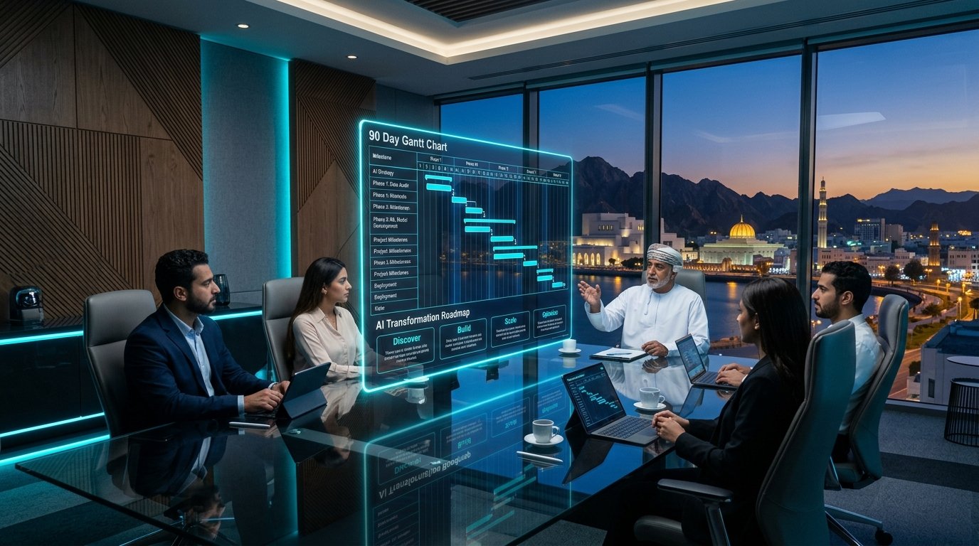 90_day_ai_roadmap_oman - حلول الذكاء الاصطناعي المبتكرة من AI Profit Lab لتطوير أعمالك.