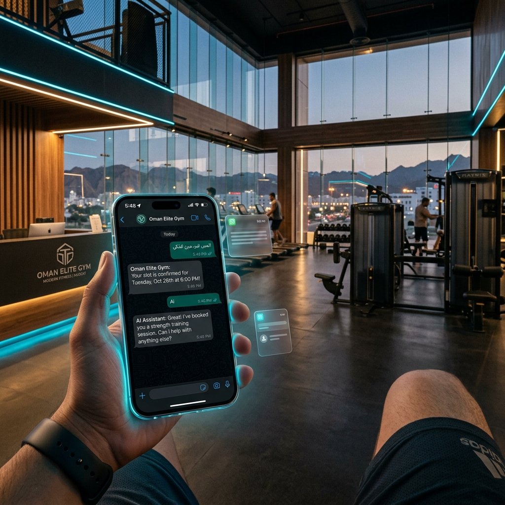 muscat_gym_whatsapp_ai_case_study - حلول الذكاء الاصطناعي المبتكرة من AI Profit Lab لتطوير أعمالك.