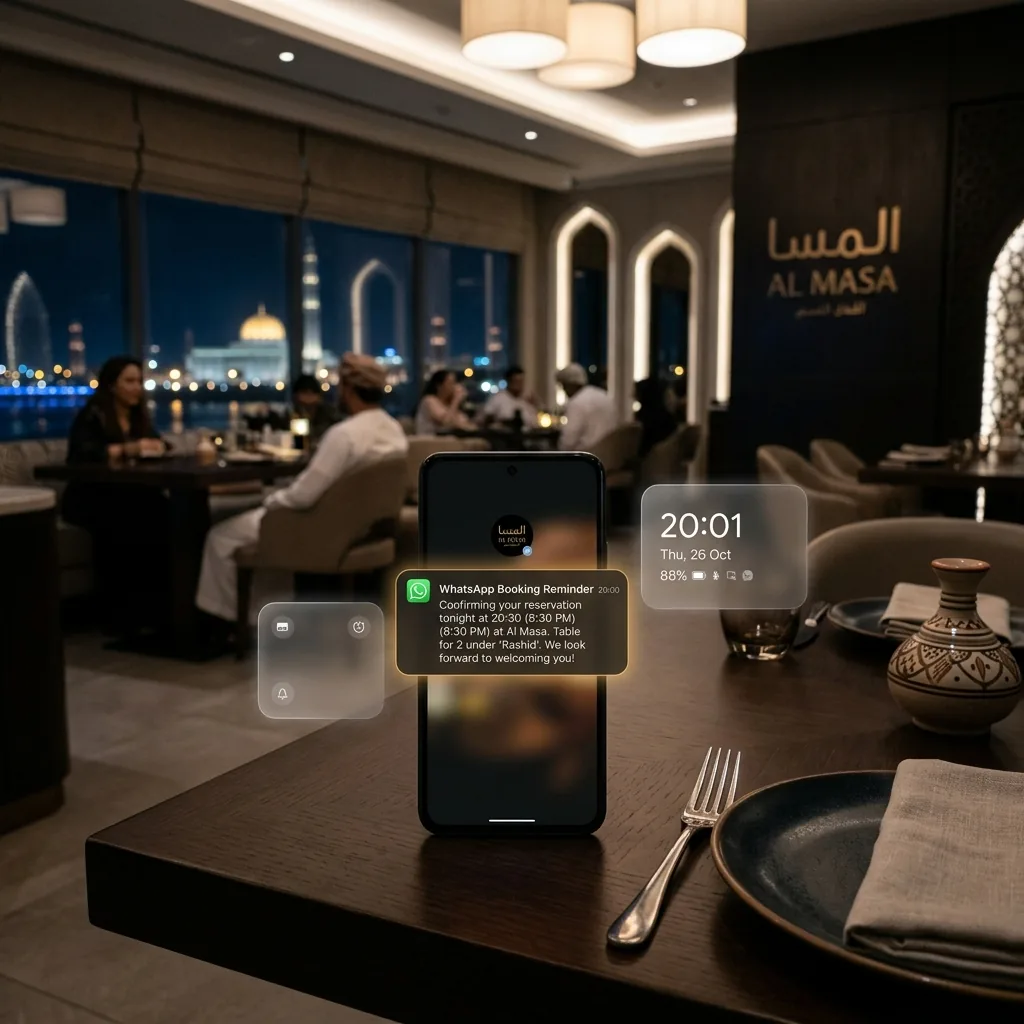 muscat_restaurant_whatsapp_booking - حلول الذكاء الاصطناعي المبتكرة من AI Profit Lab لتطوير أعمالك.
