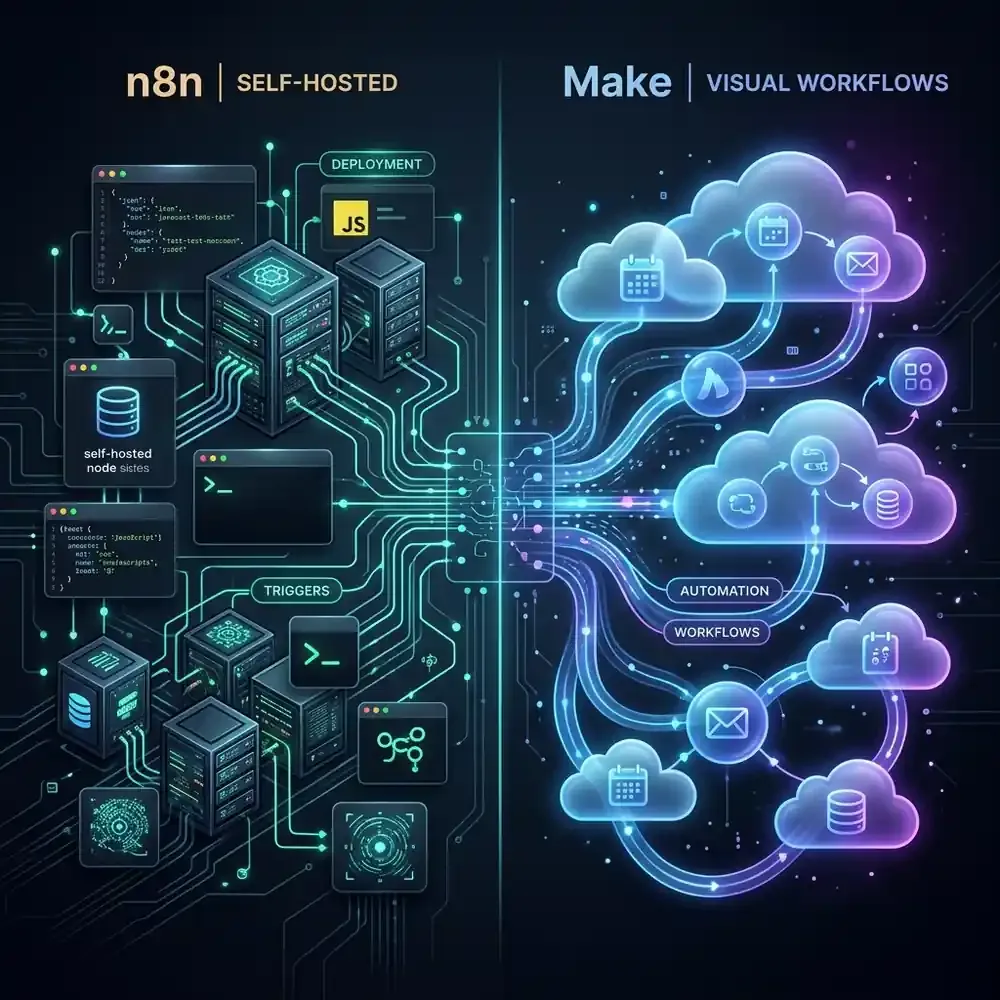 N8N Vs Make Automation - حلول الذكاء الاصطناعي المبتكرة من AI Profit Lab لتطوير أعمالك.