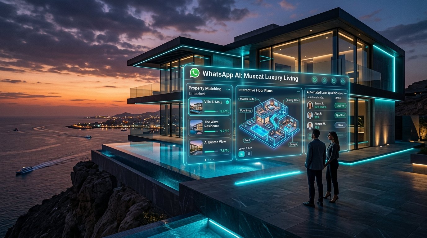Omani Real Estate WhatsApp AI - Automating property inquiries and lead qualification across Muscat and Oman.