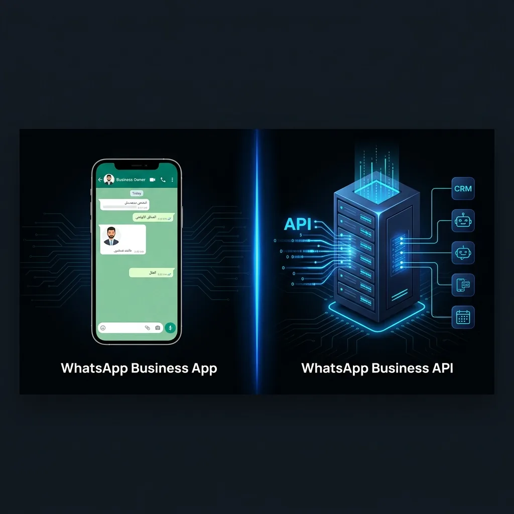 واتساب بيزنس API مقابل تطبيق واتساب للأعمال دليل عُمان - حلول الذكاء الاصطناعي المبتكرة من AI Profit Lab لتطوير أعمالك.