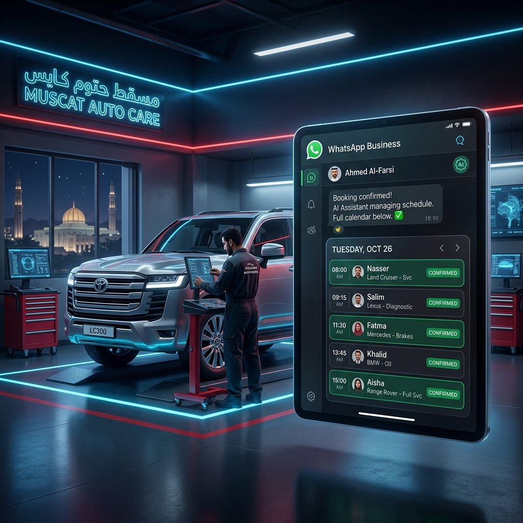 whatsapp_ai_car_workshop_muscat - Empowering AI Solutions by AI Profit Lab to scale your business operations.